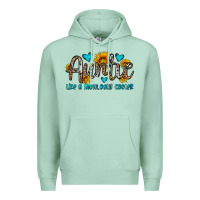 Seafoam auntie like a mom only cooler Premium Hoodie - OliviaCreatesArt
