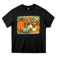 Black It's Fall y'all pumpkins halloween and sunflowers Heavy Core Tee - Jasminsmagicworld