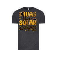 Vintage Black i was there solar eclipse 2024 Vintage Tee - LillyAllenDesigns