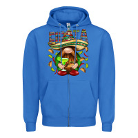 True Royal Fiesta gnome with tacos Mexico Zipper Hoodie - HowdyJamesFarm