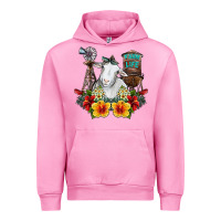 Fuchsia Pink farm life sheep Urban Hoodie - SublimationCraftShop