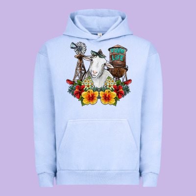 Farm Life Sheep Urban Hoodie Designed By Sublimationcraftshop