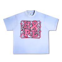Grape Ice Western Hope Breast Cancer Awareness Ribbon Urban Heavy Tee - LillyAllenDesigns