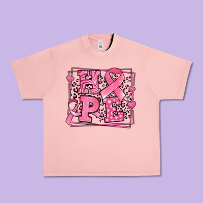 Western Hope Breast Cancer Awareness Ribbon Urban Heavy Tee Designed By Lillyallendesigns
