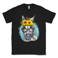 Black Sunflower Glasses Donkey Classic Tee - RanaPortraitStore