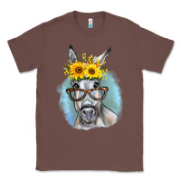 Chestnut Sunflower Glasses Donkey Classic Tee - RanaPortraitStore