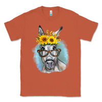 Copper Sunflower Glasses Donkey Classic Tee - RanaPortraitStore