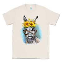 Natural Sunflower Glasses Donkey Classic Tee - RanaPortraitStore