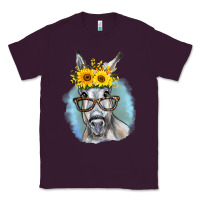 Plum Sunflower Glasses Donkey Classic Tee - RanaPortraitStore