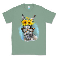 Sage Sunflower Glasses Donkey Classic Tee - RanaPortraitStore