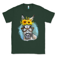 Sports Green Sunflower Glasses Donkey Classic Tee - RanaPortraitStore