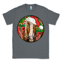 Charcoal Heather Belgian Horse  Christmas Classic Tee - LillyAllenDesigns