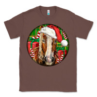 Chestnut Belgian Horse  Christmas Classic Tee - LillyAllenDesigns