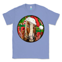Colony Blue Belgian Horse  Christmas Classic Tee - LillyAllenDesigns
