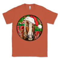 Copper Belgian Horse  Christmas Classic Tee - LillyAllenDesigns