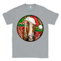 Heather Grey Belgian Horse  Christmas Classic Tee - LillyAllenDesigns