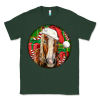 Sports Green Belgian Horse  Christmas Classic Tee - LillyAllenDesigns