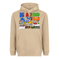 Mushroom Be a kind sole Autism Awareness Heavyweight Hoodie - FaDigitalArtStudio