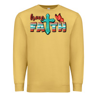 Antique Gold Have Faith Premium Sweatshirt - BundleAndBundleShop