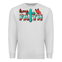 Dove Grey Have Faith Premium Sweatshirt - BundleAndBundleShop