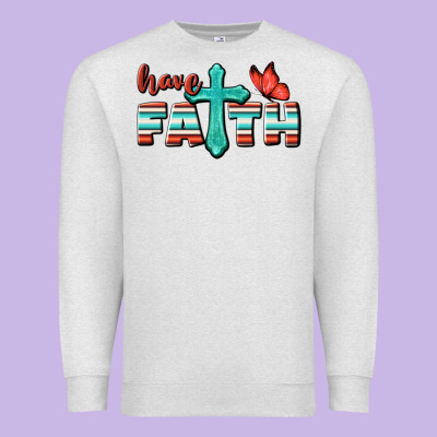 Have Faith Premium Sweatshirt Designed By Bundleandbundleshop