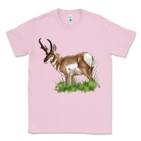 Bubblegum Pink pronghorn Classic Tee - LillyAllenDesigns
