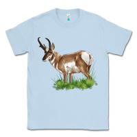 Dusty Blue pronghorn Classic Tee - LillyAllenDesigns