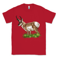 Red pronghorn Classic Tee - LillyAllenDesigns