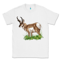 White pronghorn Classic Tee - LillyAllenDesigns