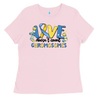 Bubblegum Pink love dose count chromosomes Ladies Tee - MaliasSmallBusiness