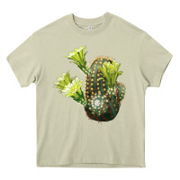 Mossy nylon hedgehog cactus Heavy Core Tee - LillyAllenDesigns