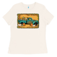 Bone pumpkin farm truck Ladies Tee - Jasminsmagicworld