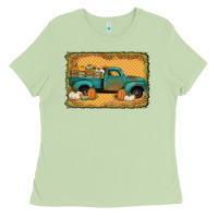 Matcha pumpkin farm truck Ladies Tee - Jasminsmagicworld