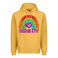 Mustard equality rainbow Premium Hoodie - OliviaCreatesArt