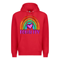 Red equality rainbow Premium Hoodie - OliviaCreatesArt