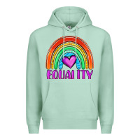 Seafoam equality rainbow Premium Hoodie - OliviaCreatesArt