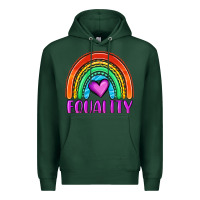 Sports Green equality rainbow Premium Hoodie - OliviaCreatesArt