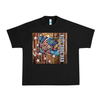 Black Western Reel Cool Dad American Flag Bass Urban Heavy Tee - LillyAllenDesigns