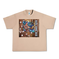 Burro Western Reel Cool Dad American Flag Bass Urban Heavy Tee - LillyAllenDesigns