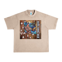 French Oak Western Reel Cool Dad American Flag Bass Urban Heavy Tee - LillyAllenDesigns