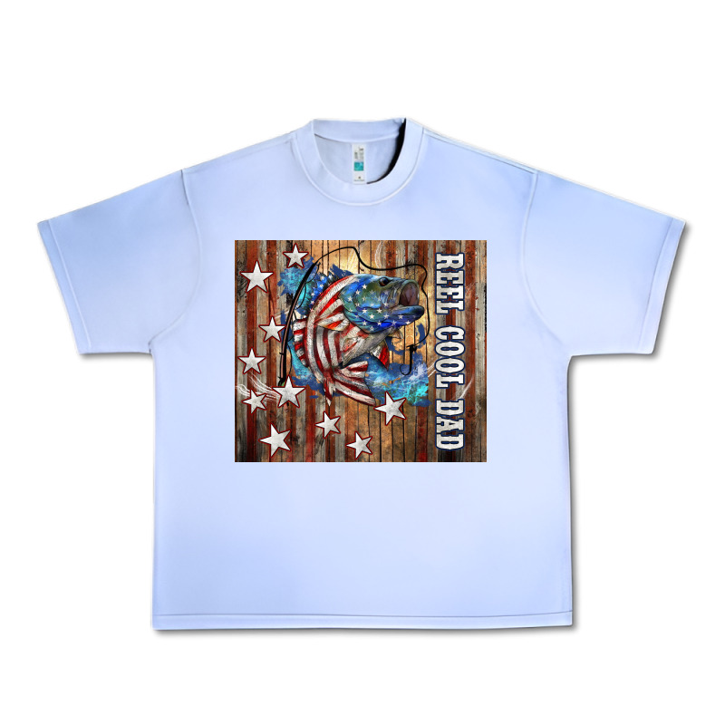 Western Reel Cool Dad American Flag Bass Urban Heavy Tee by LillyAllenDesigns | Teevron
