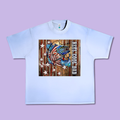 Western Reel Cool Dad American Flag Bass Urban Heavy Tee Designed By Lillyallendesigns