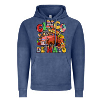 Vintage Denim cinco de mayo truck Vintage Hoodie - LillyAllenDesigns