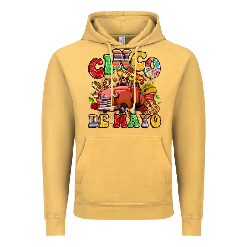 Cinco De Mayo Truck Vintage Hoodie by LillyAllenDesigns | Teevron