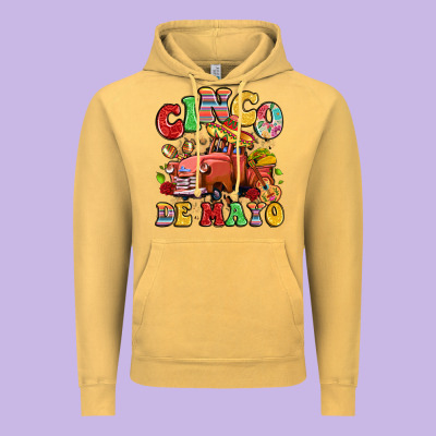 Cinco De Mayo Truck Vintage Hoodie Designed By Lillyallendesigns