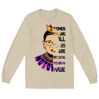 Mushroom RBG Ruth Bader Ginsburg Women Belong In All Places Long Sleeve Tee - Bettercallsaul