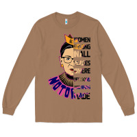 Toasted Coconut RBG Ruth Bader Ginsburg Women Belong In All Places Long Sleeve Tee - Bettercallsaul