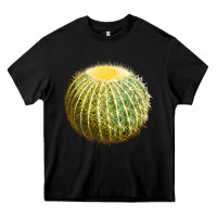 Black golden barrel cactus Heavy Core Tee - LillyAllenDesigns