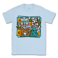 Dusty Blue western leopard mema Classic Tee - LillyAllenDesigns