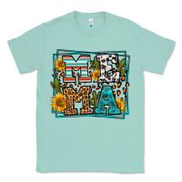 Seafoam western leopard mema Classic Tee - LillyAllenDesigns